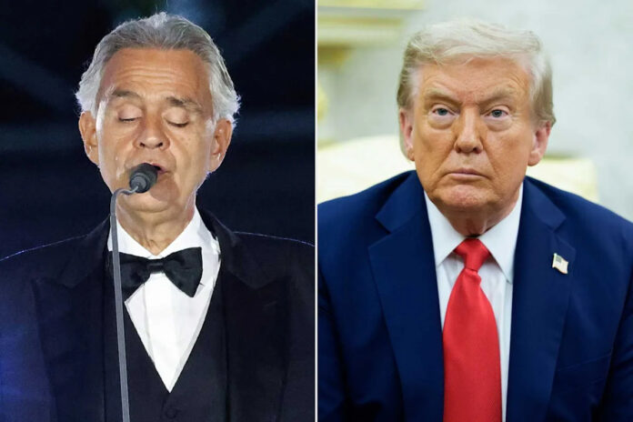 Andrea Bocelli stumbles in impromptu Oval Office performance for Trump: Yahoo entertainment home