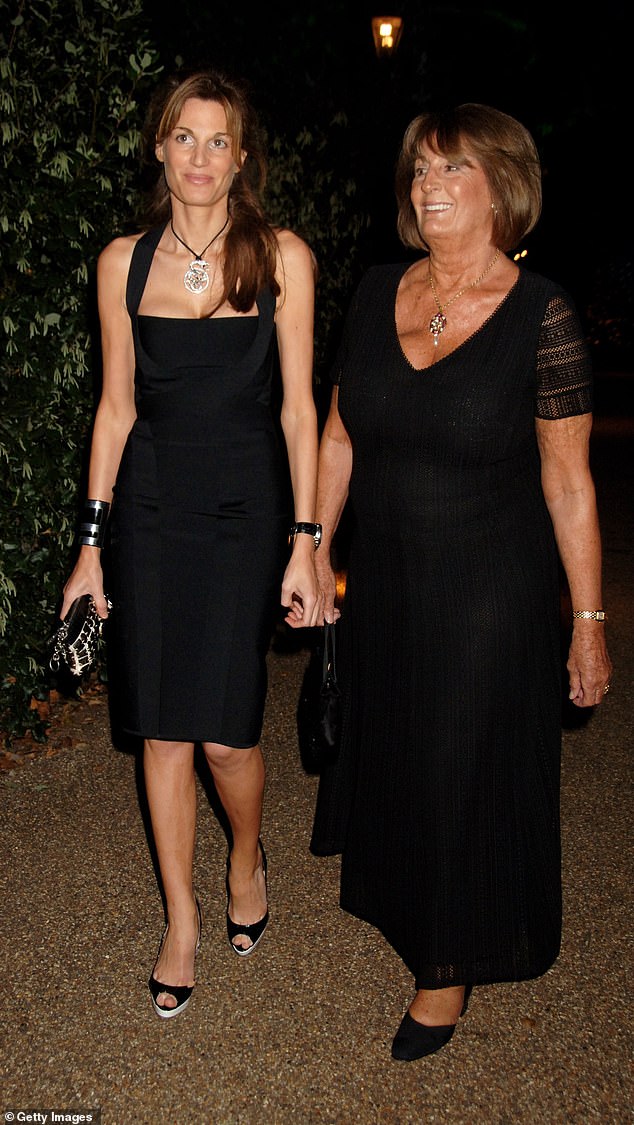 Lady Annabel Goldsmith and her daughter Jemima attend the Royal Parks Foundation Summer Party in 2007