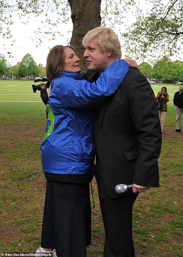 Lady Annabel, pictured with former Prime Minister Boris Johnson, has six children