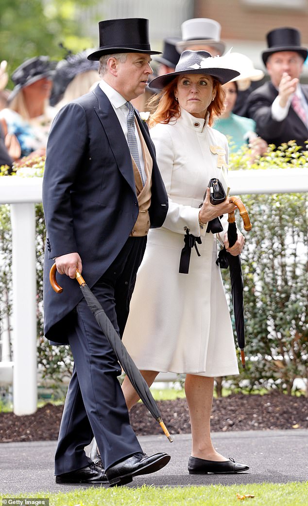 Prince Andrew and Sarah Ferguson in June 2016 at Royal Ascot