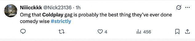 Viewers took to X to share their thoughts