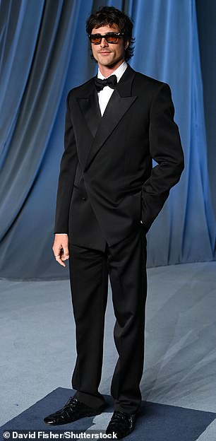 Jacob Elordi was seen sporting a black double-breasted suit and also opted for a pair of fashionable shades