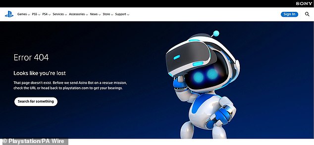 PlayStation (pictured) and Xbox are included in the list of those affected as they're supported by Amazon Web Services, Amazon's cloud computing platform