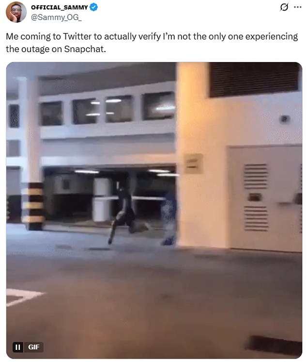 Several users have flocked to X to discuss the outage - with Snapchat one of the most talked-about apps