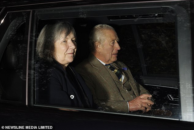 King Charles was pictured arriving at Crathie Kirk church, near his Balmoral estate in Scotland, for a service on Sunday. He will head to the Vatican on Wednesday