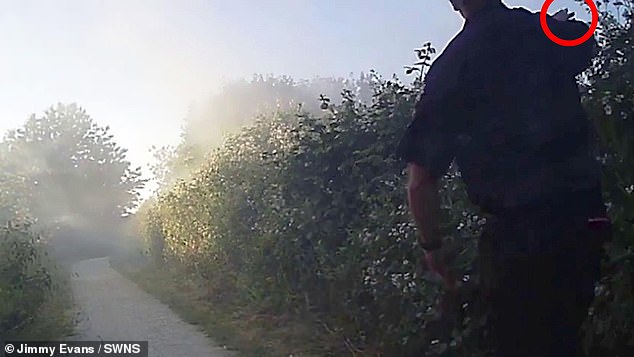 Explaining how Mr Evans' phone ended up over a nearby hedge, Mr Linden said he had reacted in a 'split second' to deflect the man's swinging arm which resulted in the phone being lost