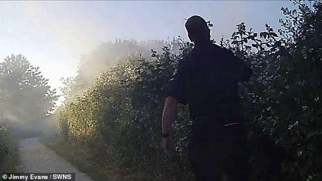 Tensions between the pair boiled over and Mr Evans accused the fire chief of taking his phone before lobbing it over the hedge and walking away