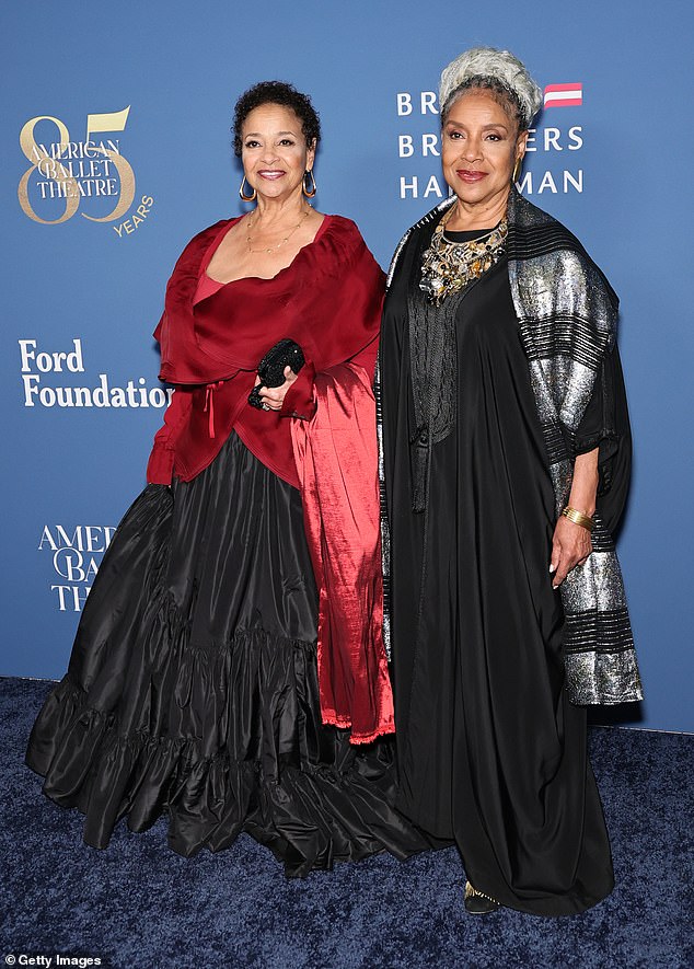 Grey's Anatomy star Debbie Allen, 75, joined Phylicia Rashad, 77, on the red carpet, with both ladies looking splendid in black gowns