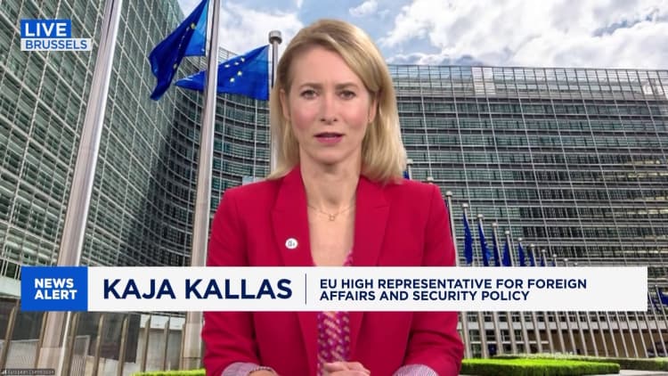 U.S. sanctions on Russia 'a good signal of strength': EU's Kallas