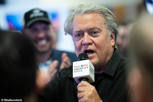 Steve Bannon at the 2025 Conservative Political Action Conference in February. On Tuesday he said that he is crafting a plan to enable President Donald Trump to run for president in 2028