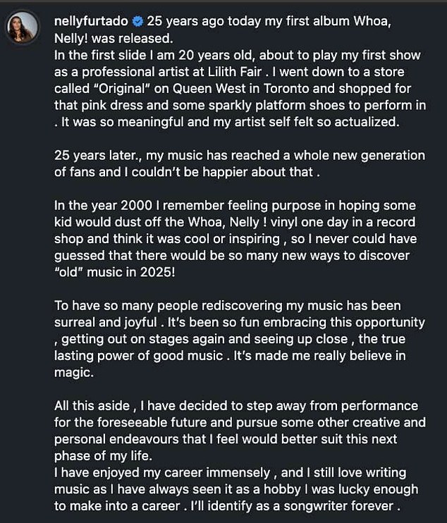 The Grammy-winning star, who has also recently been praised for her 'gorgeous curves' and 'refreshing attitude' toward beauty and aging, didn’t directly mention the backlash in her post