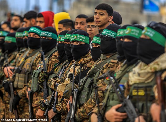 Saturday's meeting that Saudi Arabia, the UAE, Qatar, Turkey, Indonesia and Jordan will be key players in maintaining stability across the Gaza Strip (pictured: Hamas)