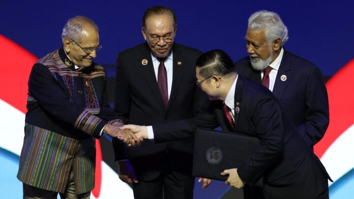 East Timor formally joins ASEAN in bloc’s first expansion since 1990s