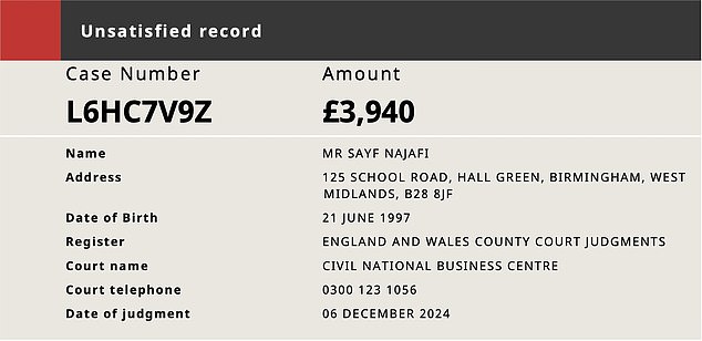 Three couples have taken Najafi to the small claims court following their weddings, public records show