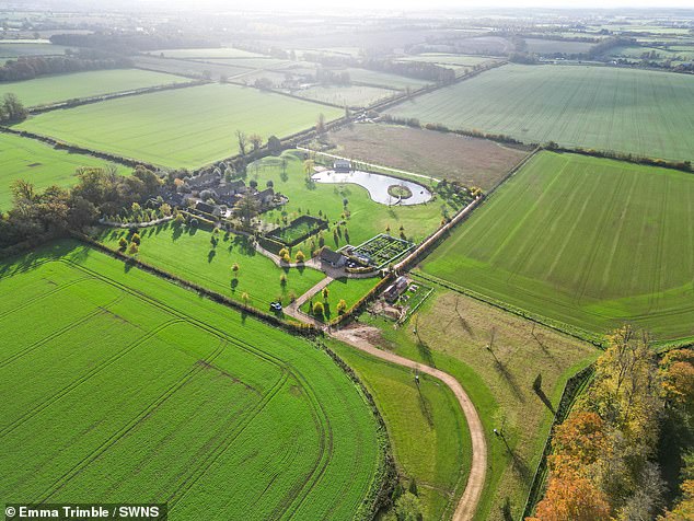 The Beckhams' own home is nestled in two acres of land, with the barn conversion having had extensive renovations