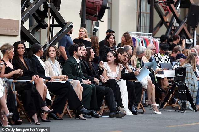 The couple joined a slew of big names for the event at Paramount Studios, after his parents David and Victoria shared a surprise olive branch in the midst of their dispute