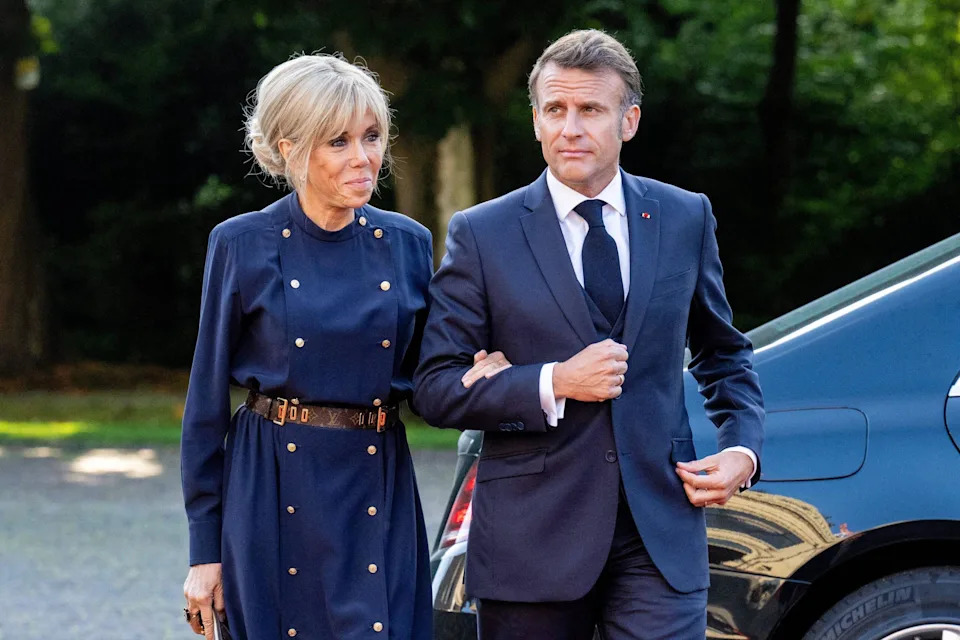 Brigitte and Emmanuel Macron 