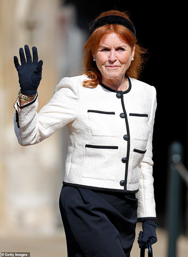 Sarah Ferguson attends the traditional Easter Sunday Mattins Service at St George's Chapel on Easter Sunday earlier this year. Epstein claimed he bankrolled Fergie for 15 years