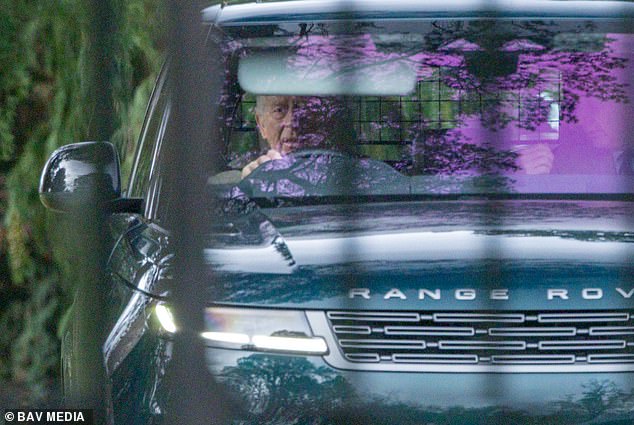 King Charles was seen for the first time since announcing his brother's effective banishment - looking pensive as he drove around Sandringham estate today