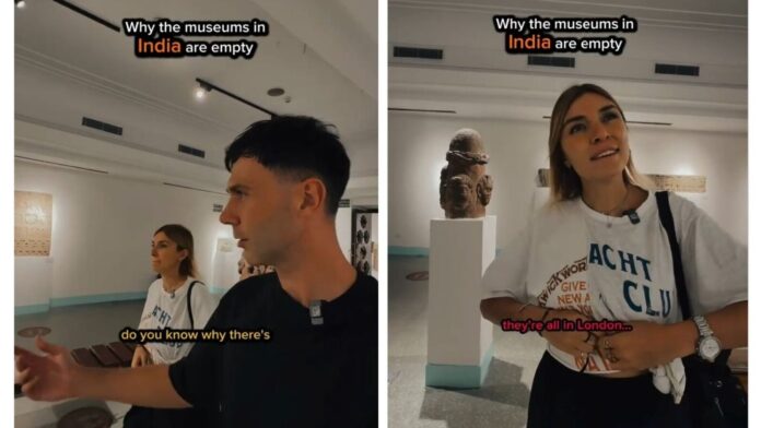 Vloggers' post about empty Indian museums triggered social media debates.