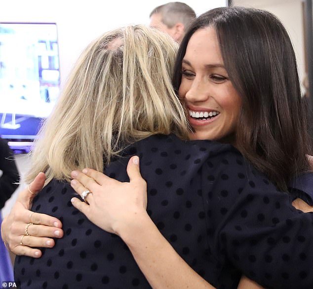 BRYONY GORDON: My alopecia left me with a huge bald The patch is slap bang on the crown of my head, writes Bryony, seen here hugging her friend Meghan