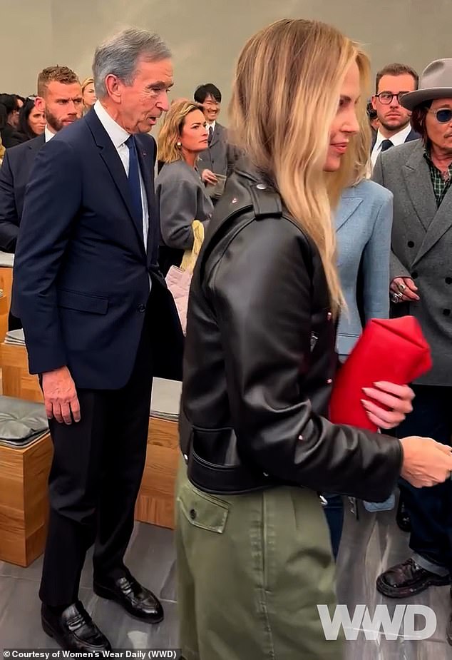 One account shared a clip of the brush off, and said: 'Charlize Theron ignoring Johnny Depp (whom she worked with on The Astronaut) at the Dior fashion show