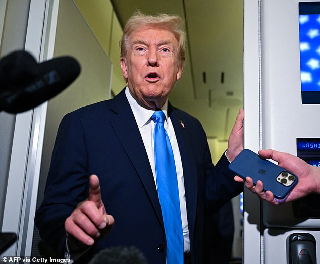 During the meeting, Trump warned that Hamas 'will have a very big problem' if it fails to uphold the deal forged with Israel earlier this month