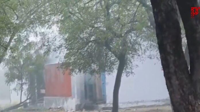 A video grab of the incident.