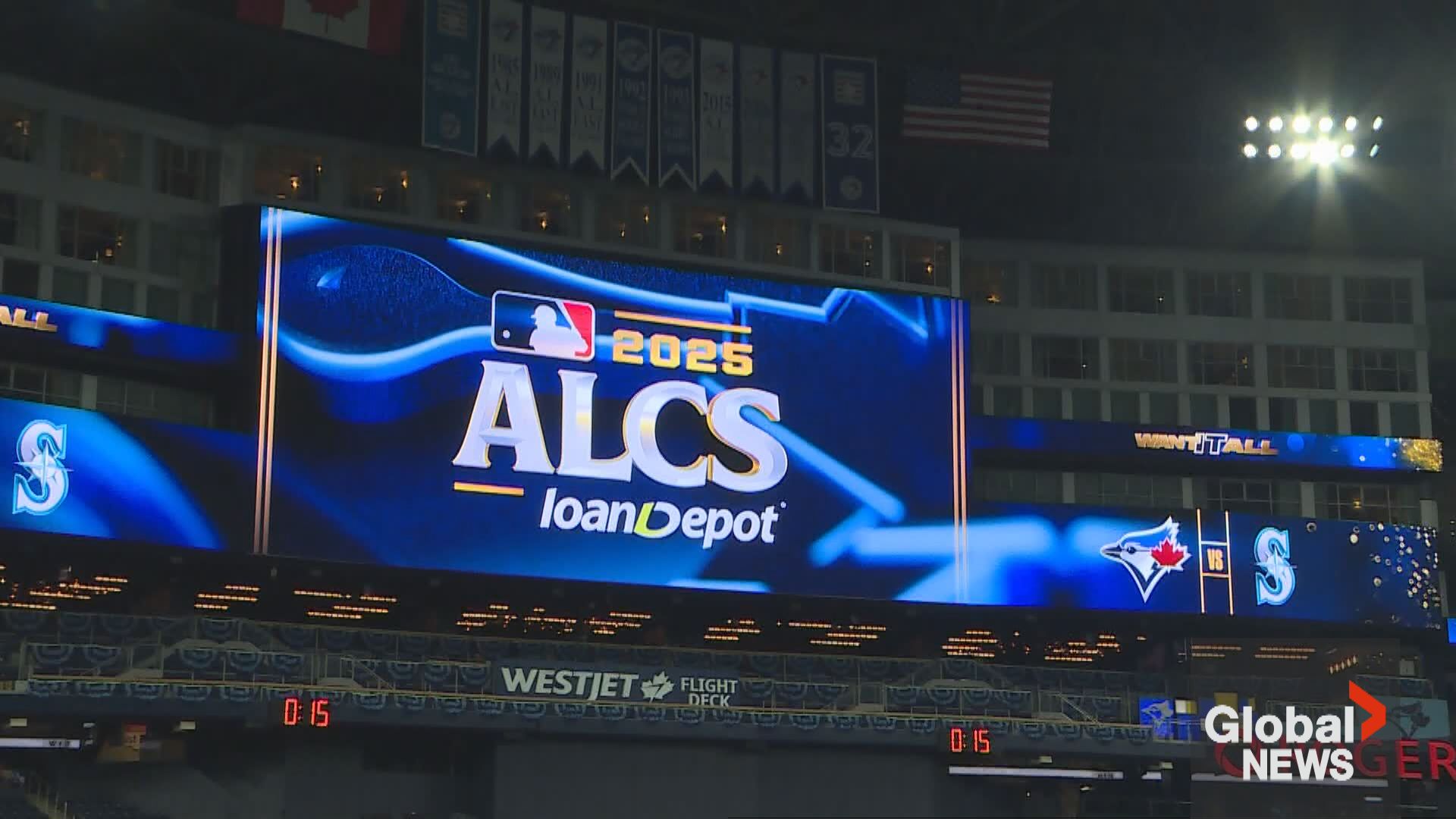 Click to play video: 'Toronto Blue Jays take Game 2 loss, Mariners take 2-0 series lead in ALCS'
