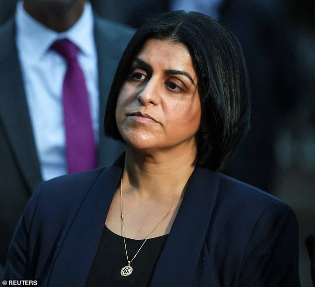 Home Secretary Shabana Mahmood, pictured in Manchester after the attack on Thursday, has vowed to close the 'gap in the law' on protests after a wave of pro-Palestine demonstrations