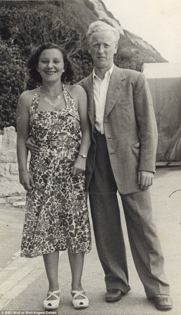 Rob's grandfather Morris Malenicky, who passed away in London in 2001 at the age of 78, was the only member of his family to survive the Holocaust. His four sisters, brother and parents were all murdered in a concentration camp. Pictured: Morris and his wife Lottie, Mr Rinder's grandmother, on their honeymoon