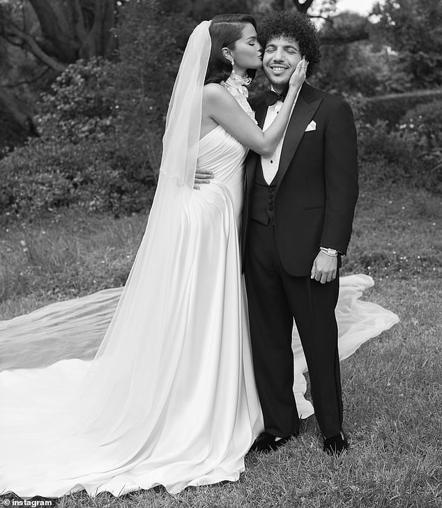 Bieber was ruthlessly trolled by fans after the Gomez said 'I do' to record producer Benny Blanco over the weekend in Santa Barbara