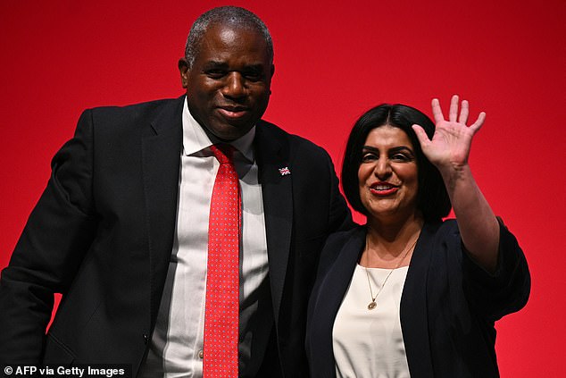 Justice Secretary David Lammy and Home Secretary Shabana Mahmood at Labour party conference in Liverpool in September