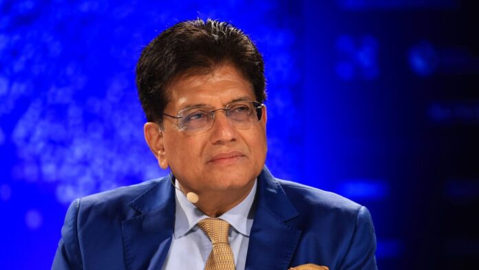 Piyush Goyal, India's minister of commerce and industry, at the Berlin Global Dialogue in Berlin, Germany, on Friday, Oct. 24, 2025. The forum runs until Saturday, Oct. 25. Photographer: Krisztian Bocsi/Bloomberg
