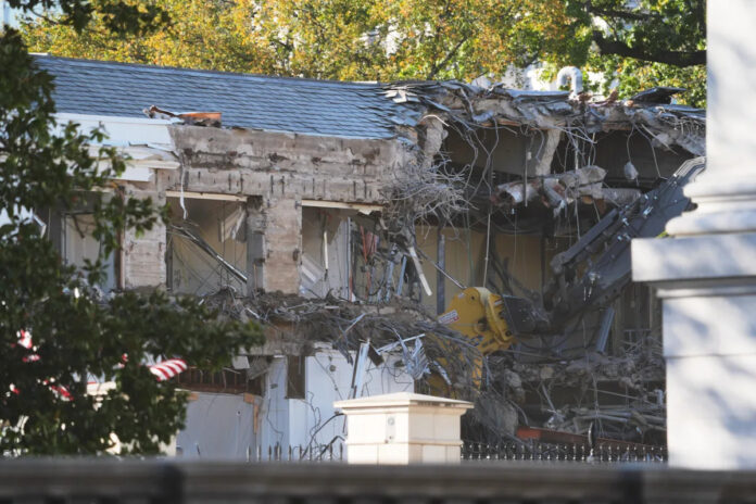 The White House starts demolishing part of the East Wing Yahoo news home