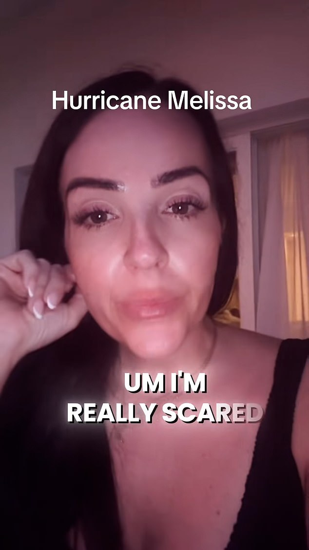 Tourists pray for their lives as 175mph Hurricane Melissa barrels A tourist trapped in Jamaica told her social media followers she was 'really scared' as her and her family wait for Hurricane Melissa to hit