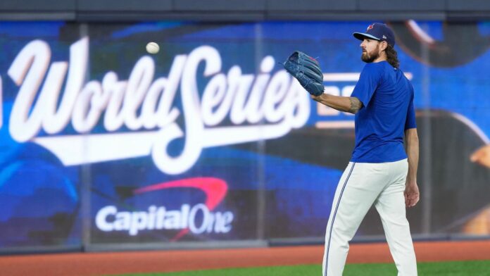 World Series Game 6: When and where to watch the World Series Game 6: Toronto Blue Jays pitcher Kevin Gausman at World Series baseball workouts in Toronto on 30 October.