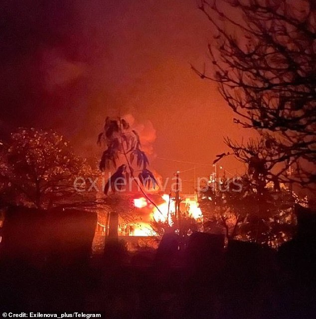 Images on social media claim to show flames billowing out of the facility