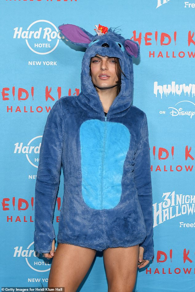 Actor Damian Hurley, son of Elizabeth Hurley, bared it all in a revealing Stitch costume from hit Disney movie Lilo & Stitch