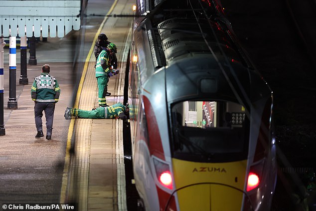 Emergency services were still scouring the scene in the hours after the attack