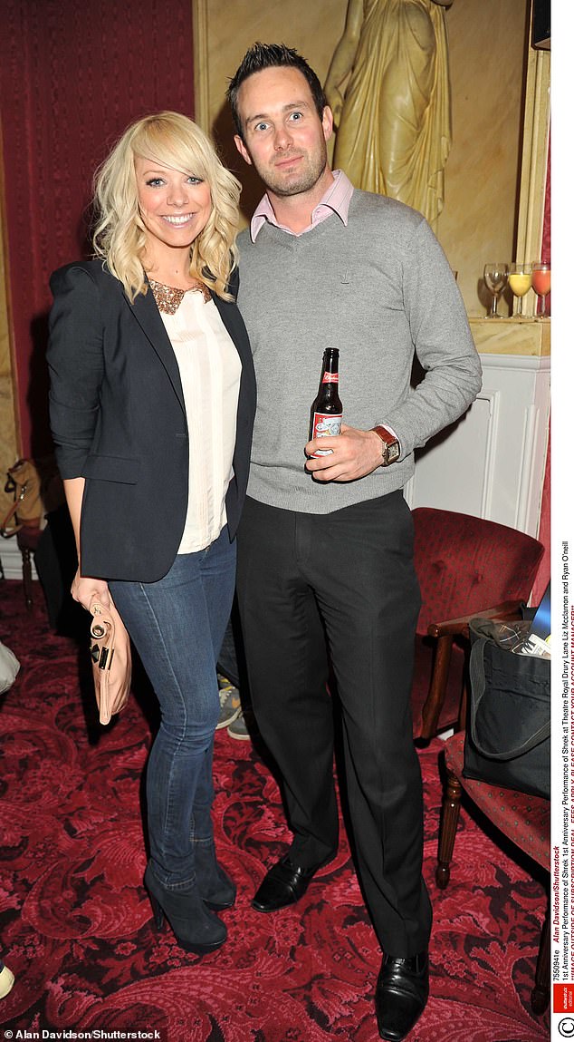 After Lee, she had a long-term partner in Harlequins rugby star Ryan O'Neill. They were together for two years before their split in 2014 (pictured in 2012)