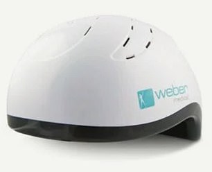 The Weber helmet shines light through the skull to help with cognitive function