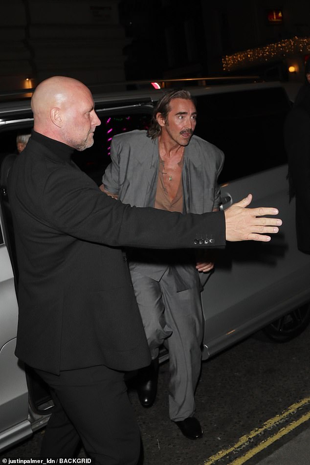 Lee Pace was also seen arriving