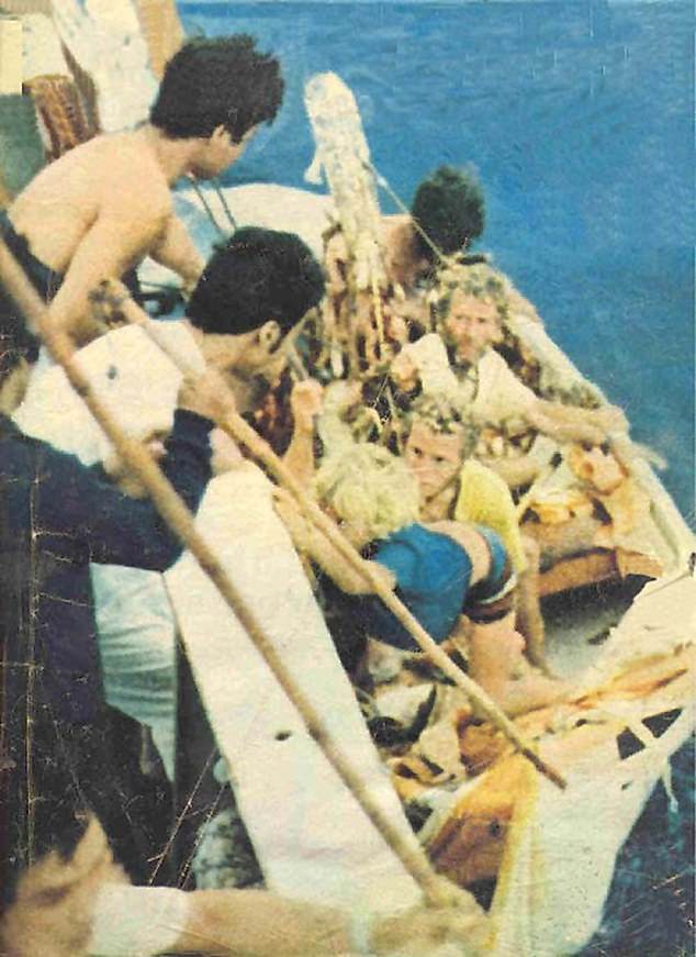The family are rescued by Japanese fishermen on July 23, 1972