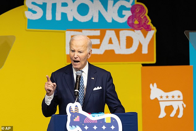 Biden got fired up during his speech on Friday while criticizing the Trump administration for issues ranging from cancer research funding cuts to the government shutdown