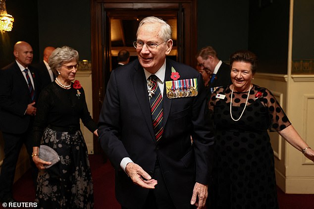 The Duke and Duchess of Gloucester wear poppies for the Royal British Legion's Festival of Remembrance