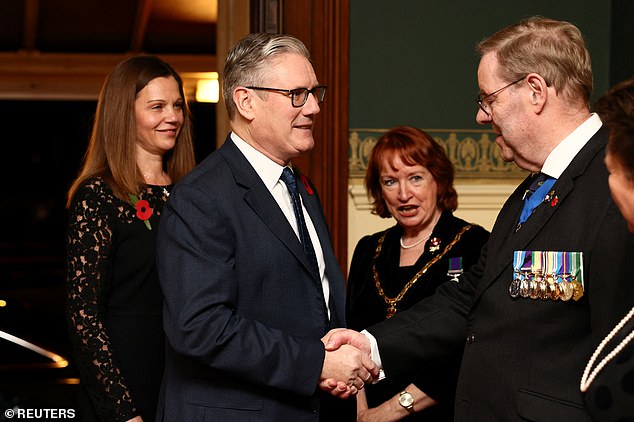 Prime Minister Sir Keir Starmer and his wife Victoria Starmer arrive at the Royal Albert Hall for the Royal British Legion's Festival of Remembrance