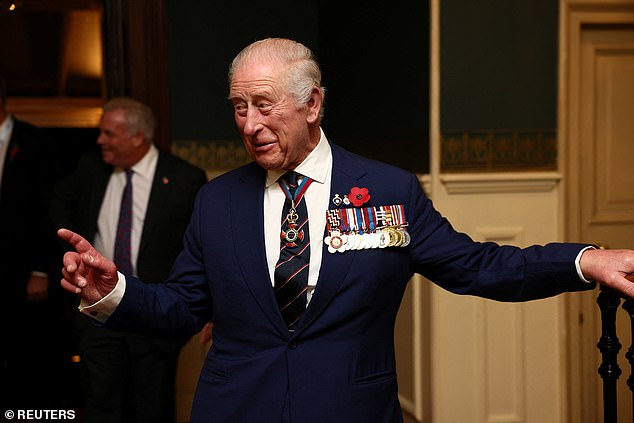 Charles, 76, was announced as a patron of the Royal British Legion last year and will lead the nation in a two-minute silence at the Cenotaph in central London on Sunday