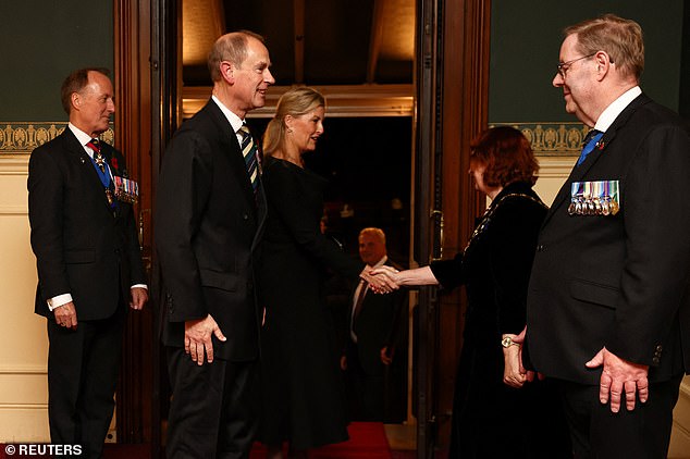 The Duke and Duchess of Edinburgh put on a united front as they arrive at the Royal Albert Hall