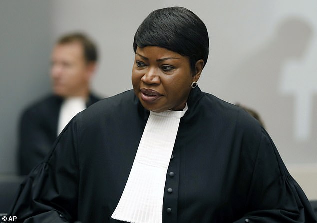 A probe last year reported that Mossad ran a covert operation against Khan¿s predecessor, Fatou Bensouda (pictured in 2018), as part of a broader campaign of surveillance and espionage against the ICC
